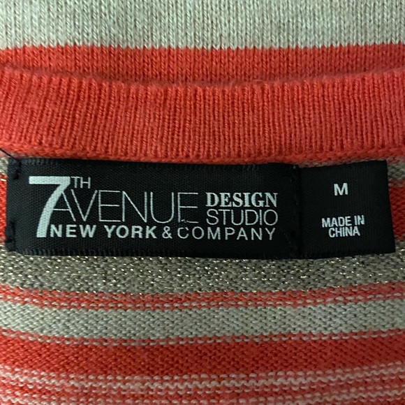 7th Avenue Design Studio Cardigan 💕 Glitter Diagonal Stripes - Picture 12 of 12